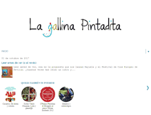 Tablet Screenshot of lagallinapintadita.com